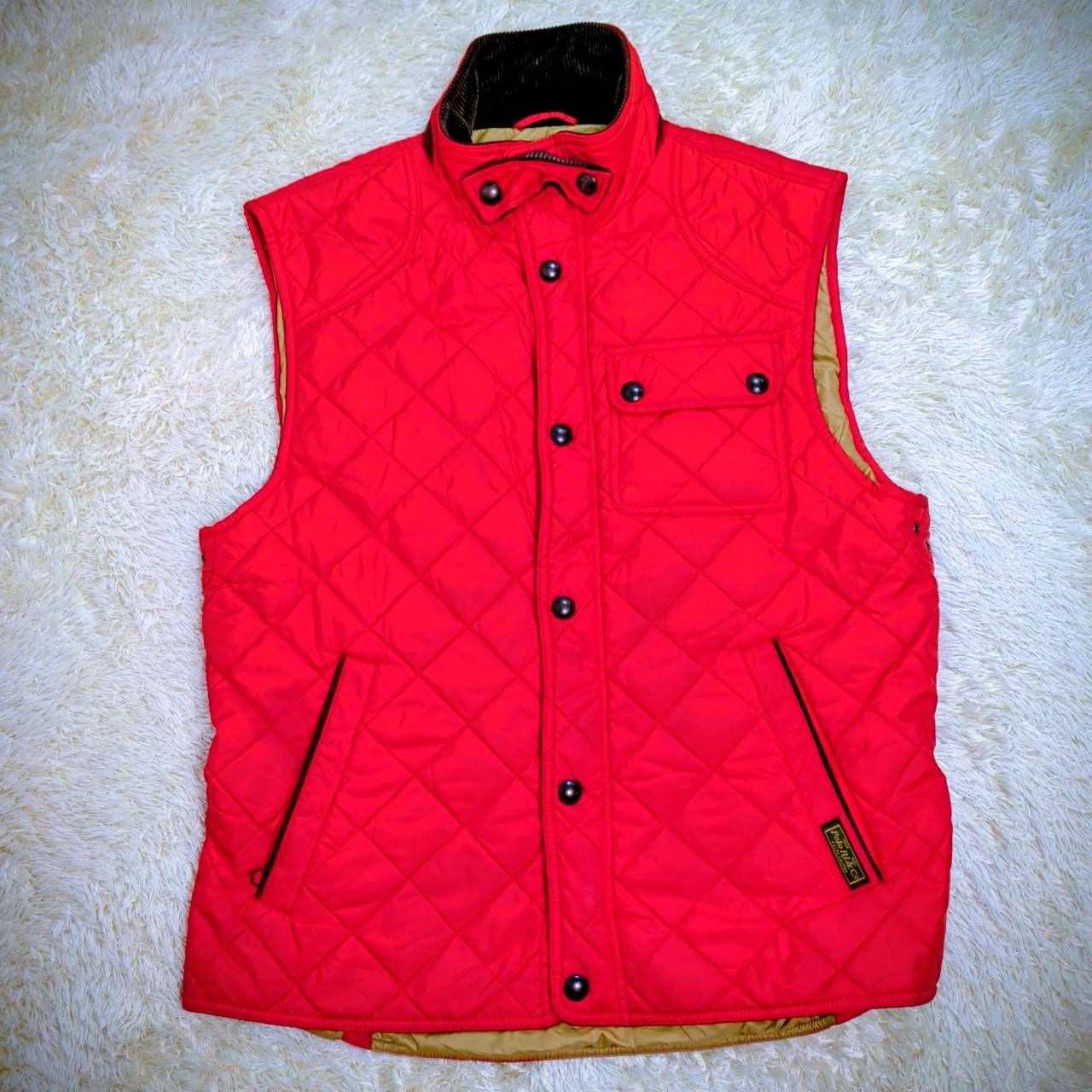 ポロラルフローレン ベスト ヴィンテージ オレンジ やや傷汚れあり