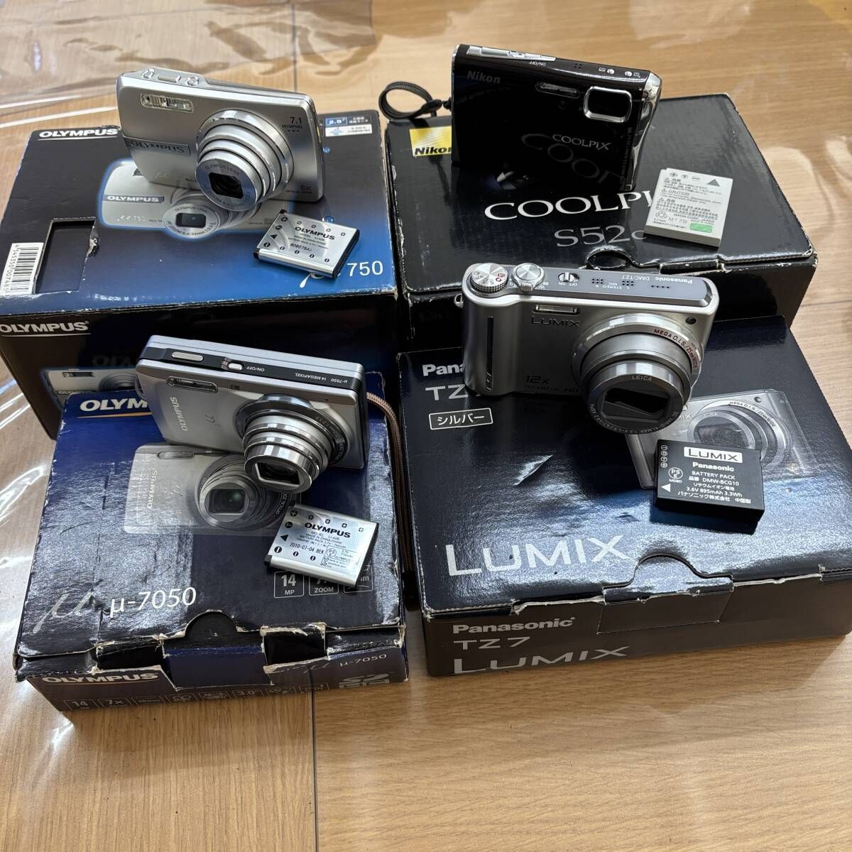 すべて動作 OK まとめ 動作 済みコンパクトデジタルカメラ き4台セット M972