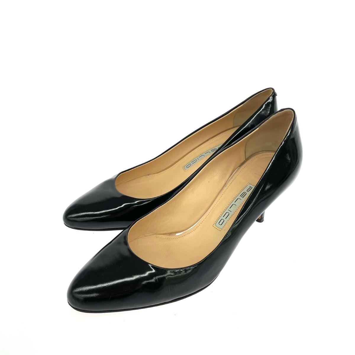 PELLICO ペリーコ パンプス 表記サイズ 38 エナメル ブラック レディース