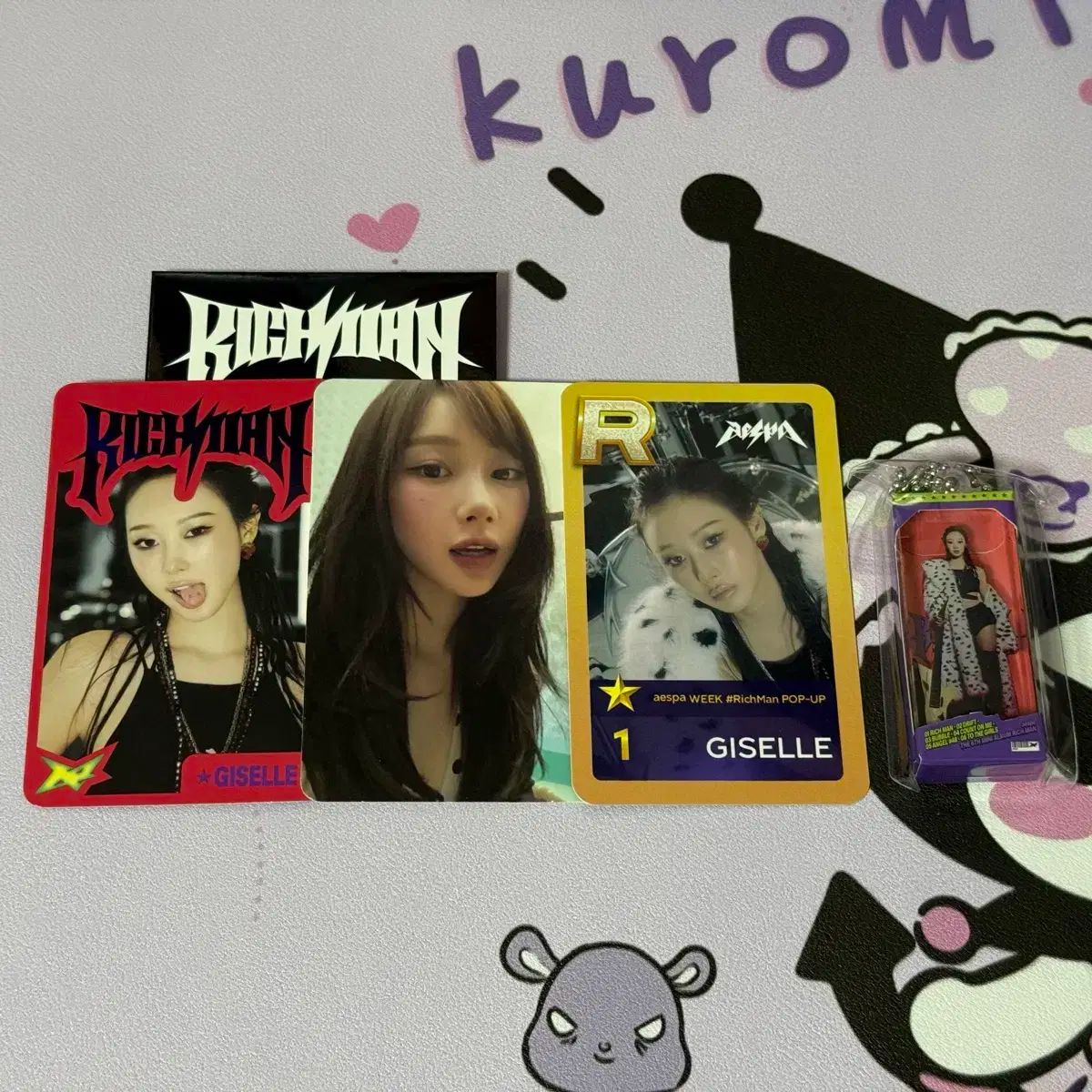aespa richman popup ケースキーリング ニンニントレカ aespa カリナ