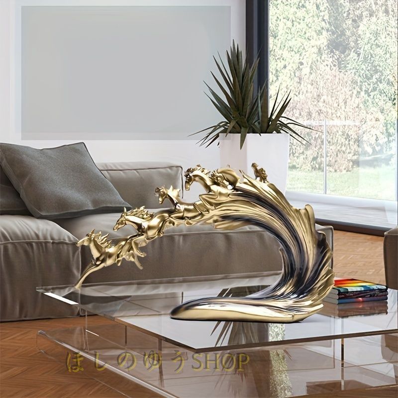  オブジェ 馬 ラグジュアリー オーナメント おしゃれ インテリア ディスプレイ 動物 アニマル アート 贈り物 プレゼント アナログ時計 置物 インテリア小物