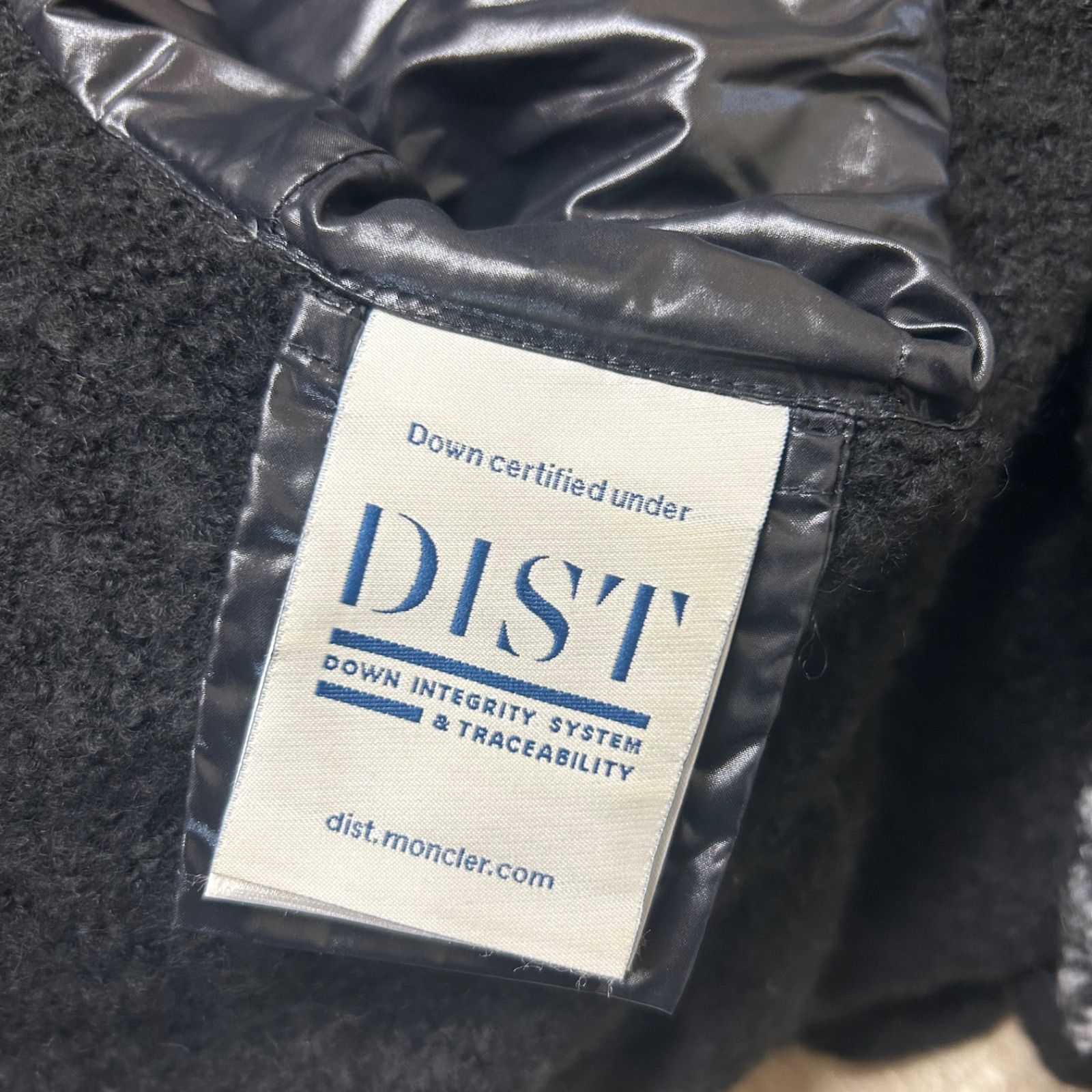 MONCLERモンクレールMANTELLAフードダウンケープコートポンチョ黒ユニセックス