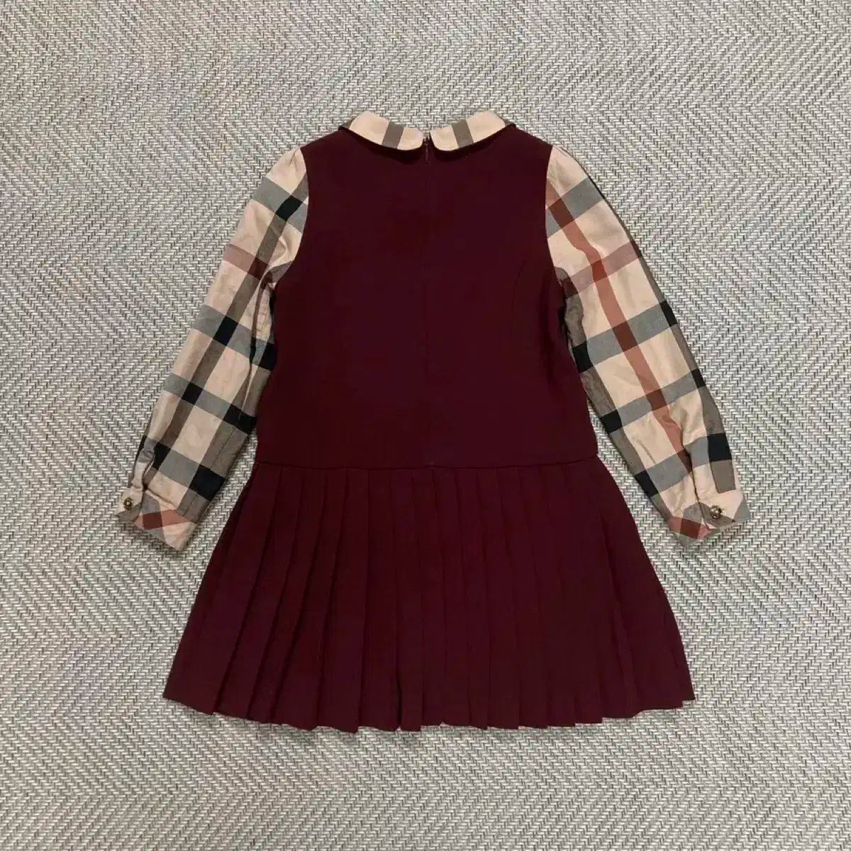 120 ダックス リー リトル バーガンディ プリーツ ONE PIECE 7 y