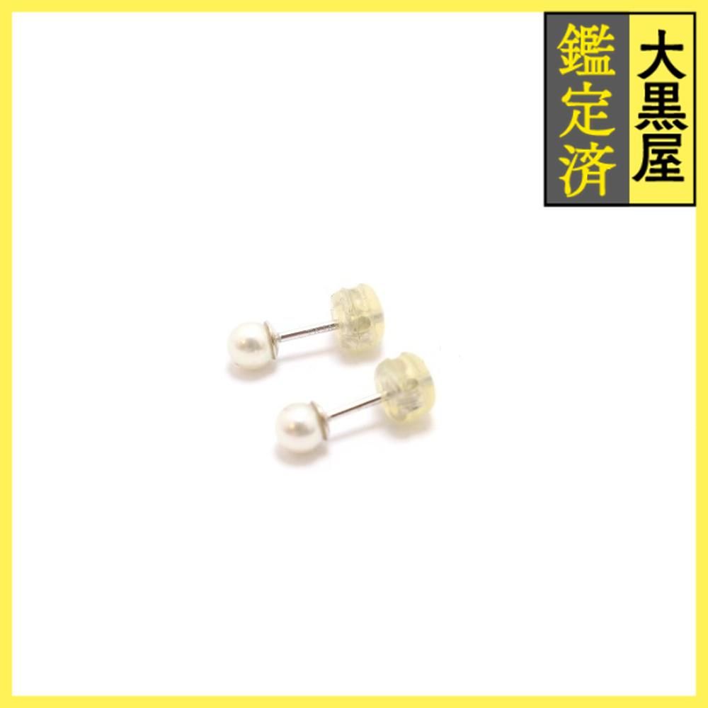 タサキ ピアス K 18 WG あこや真珠 両耳用 460