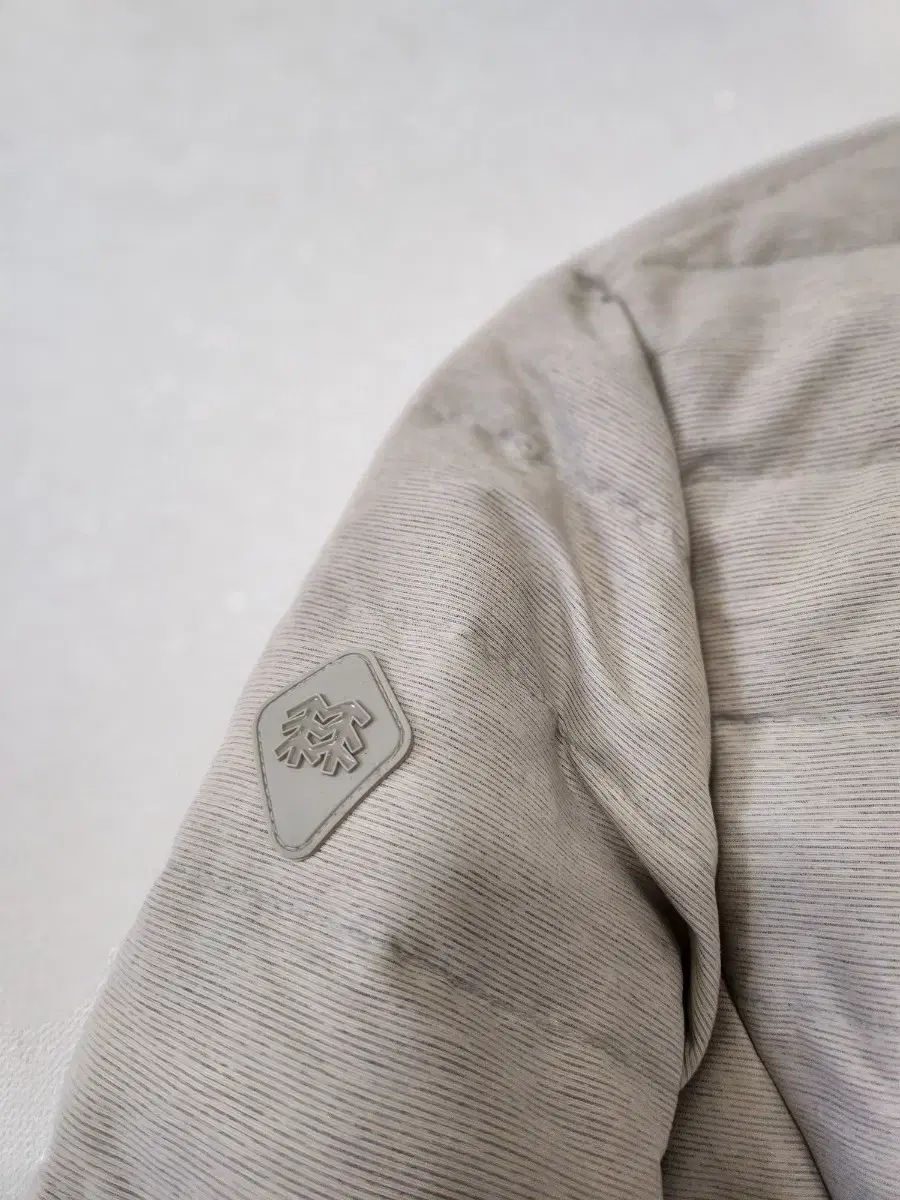 コーロンスポーツ レディース ダウンジャケット ロング丈 アイボリー ダウン 100