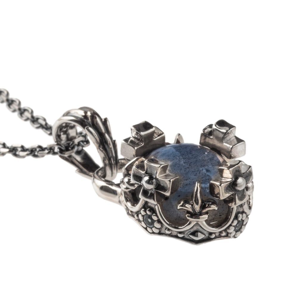 オーバルクラウンペンダントラブラドライト アルテミスキングス ペンダントトップのみ シルバー ジュエリーブランド