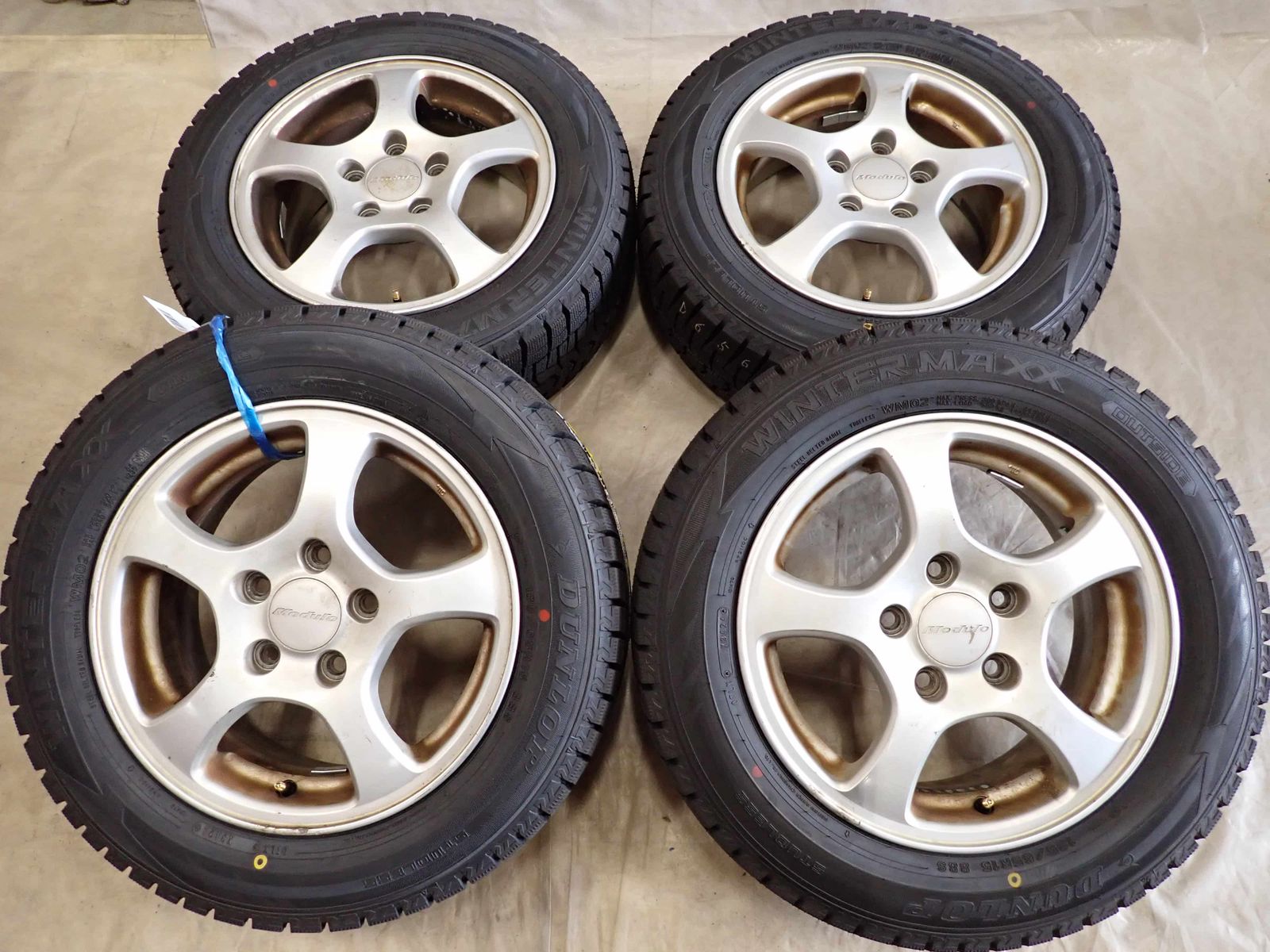  冬4本 会社宛 185 65 R 15 6 J 88 S ダンロップ WINTER MAXX WM 02 ホンダ アルミ フリード Air クロスター NO D 6567 15インチ タイヤ ホイールセット