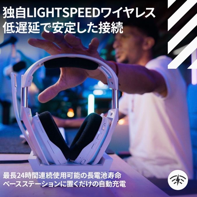 Logicool G ゲーミングヘッドセット ASTRO A 50 X WH ワイヤレス ヘッドセット ベースステーション Bluetooth ゲーミングヘッドホン ヘッドセット ヘッドホン