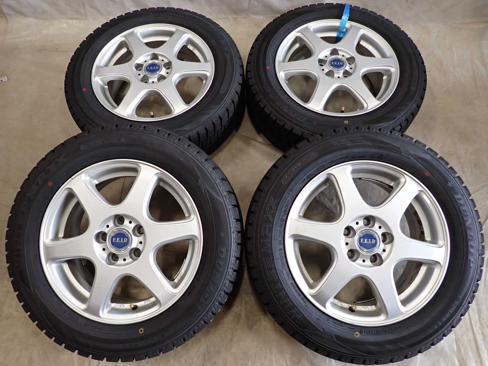  冬 製 4本SET 会社宛 185 65 R 15 6 J 88 S ダンロップ WINTER MAXX WM 02 アルミ プリウス プレミオ PCD 100 5穴 NO D 6560 15インチ タイヤ ホイールセット