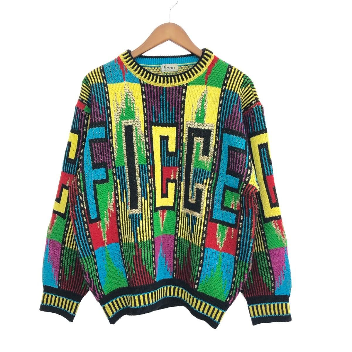 ヨシユキコニシ YOSHIYUKI KONISHI ニット セーター 総柄 YOSHIYUKI KONISHI ヨシユキコニシ 総柄ニット サイズ:サイズ不明