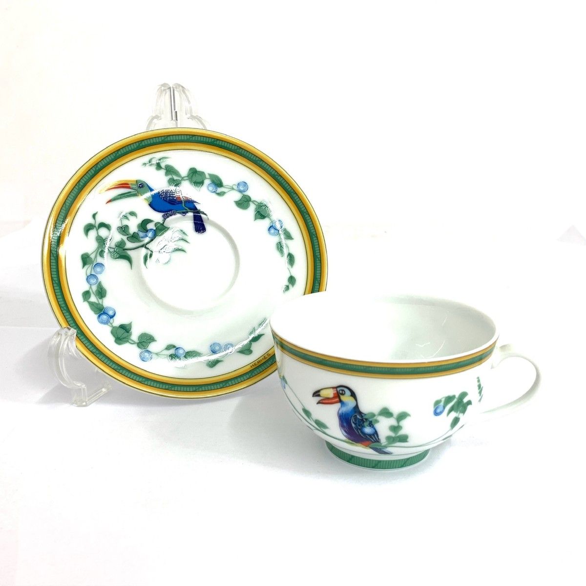 HERMES エルメス カップ-ソーサー トゥカン ホワイト 240001169040