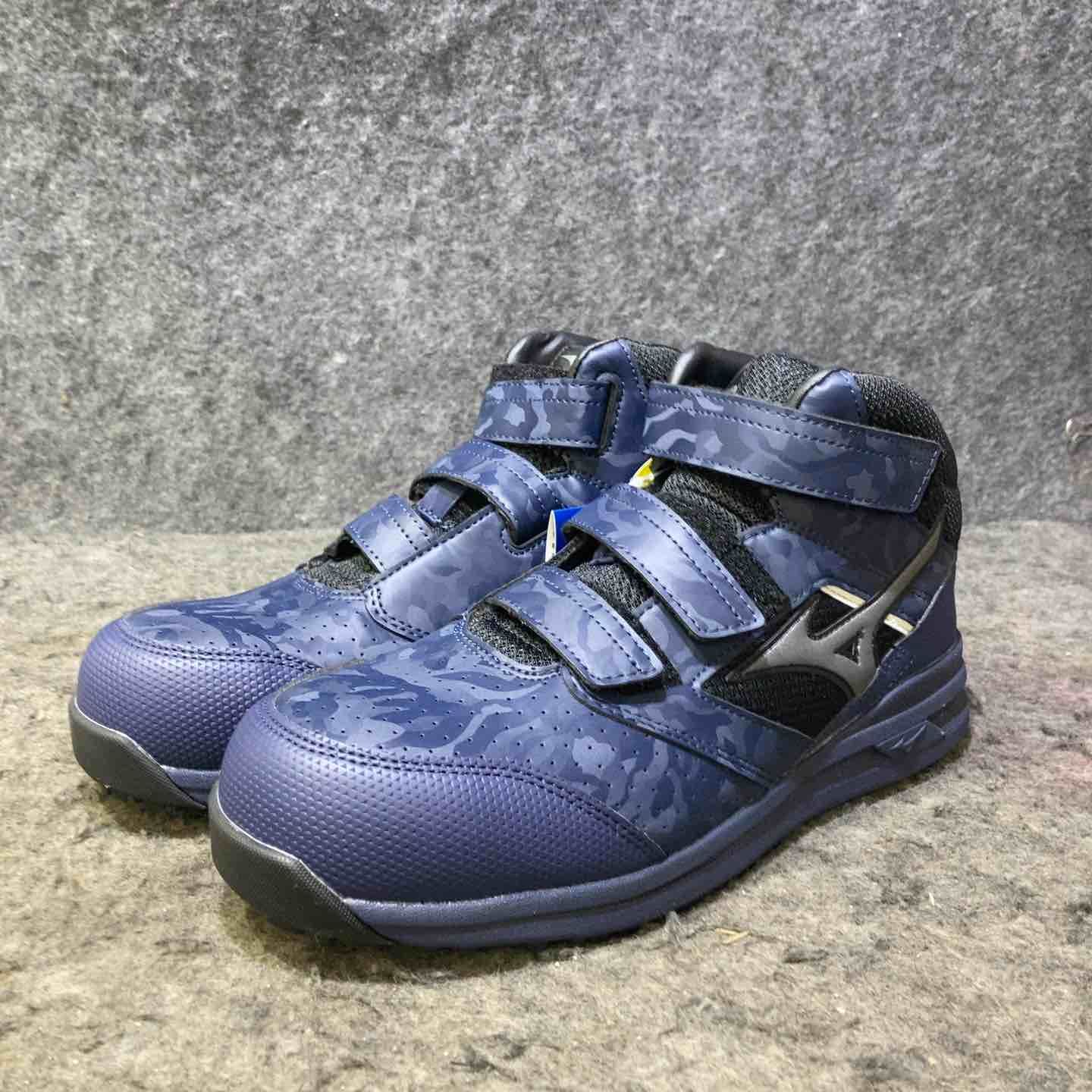 ミズノ ワークシューズ 安全靴 オールマイティ LSⅡ21 M ネイビー ダークシルバー 27 0 cm 3 E