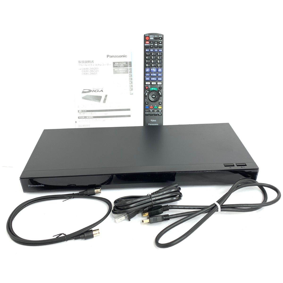 Panasonic パナソニック ブルーレイディスクレコーダー DMR-2W101 製 ブラック ユニセックス 240001169755