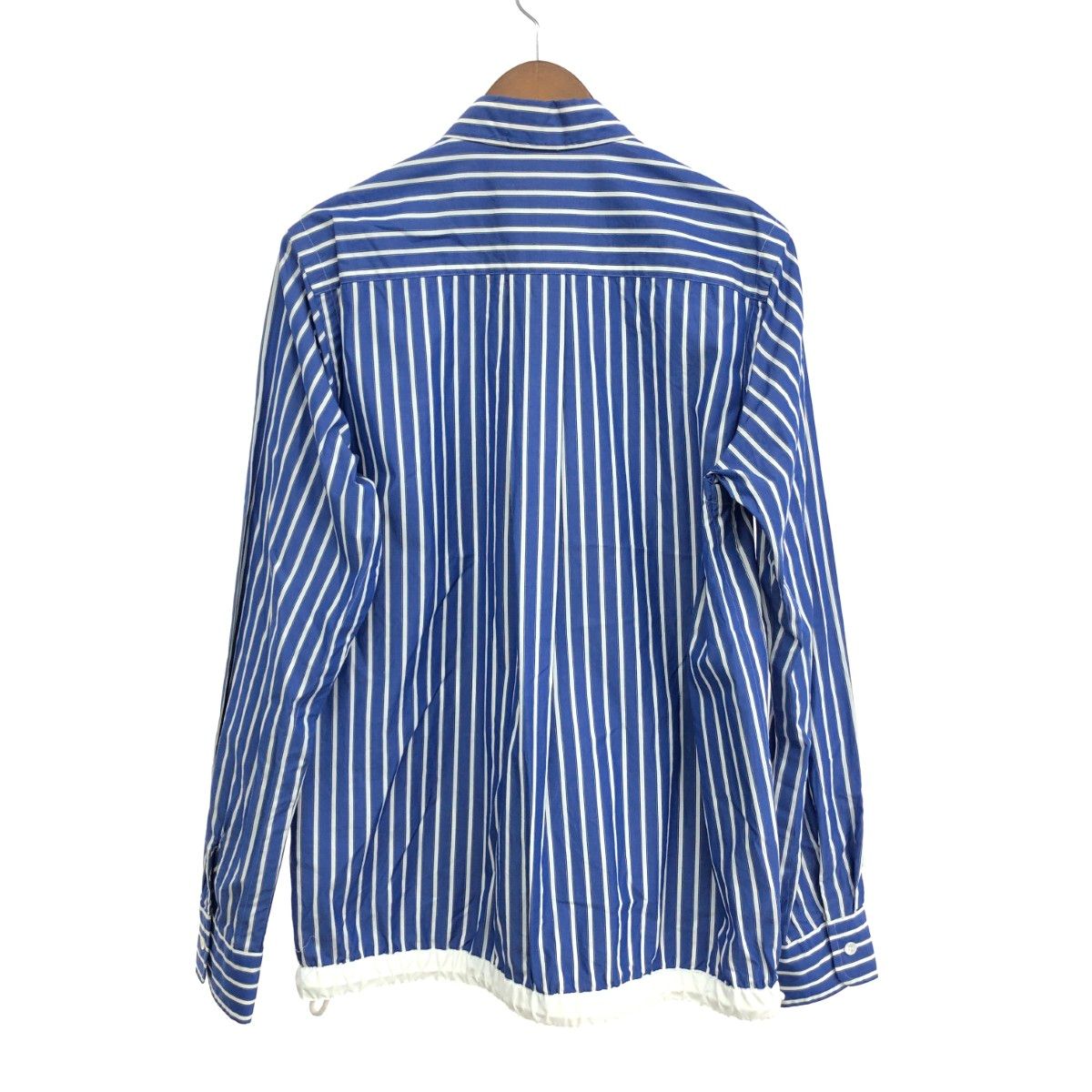 sacai ストライプシャツ サイズ2 Sacai サカイ ドローコード付きストライプシャツ サイズ:2 SCM-012