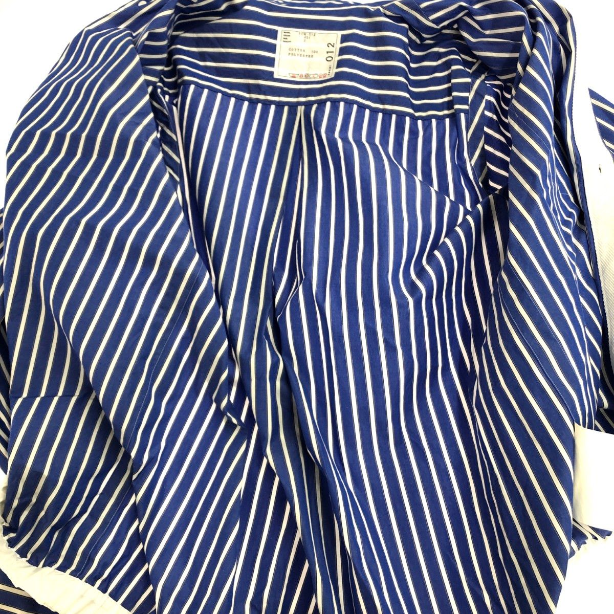 sacai ストライプシャツ サイズ2 Sacai サカイ ドローコード付き