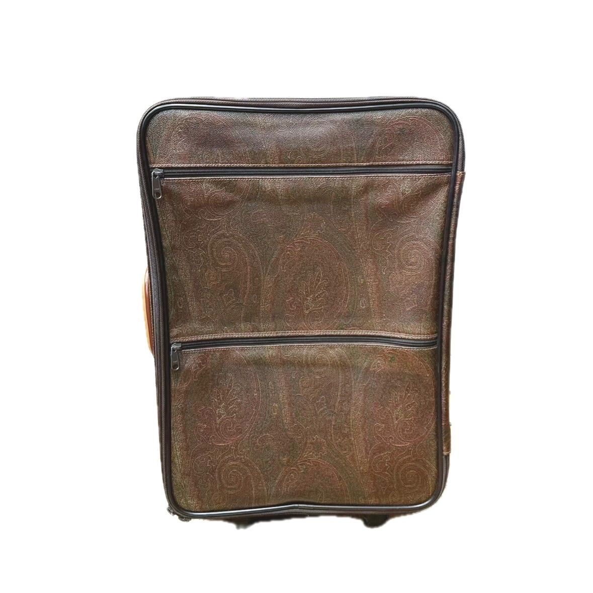 ETRO エトロ ペイズリー 柄 レザー スーツケース キャリーケース バッグ 出張 旅行 トランク A4 メンズ レディース