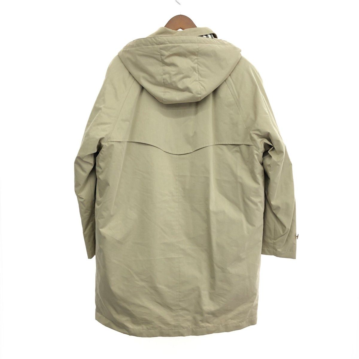 BURBERRY LONDON バーバリーロンドン ダウンライナー付きフーディコート サイズ L ノバチェック ベージュ メンズ 241019000609