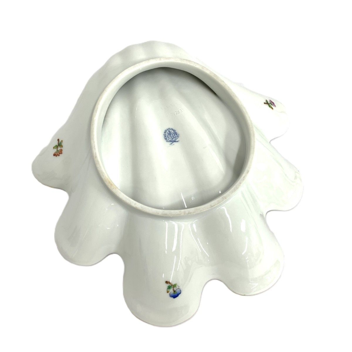 Herend ヘレンド シェルトレイ クイーンヴィクトリア ホワイト 241019000728