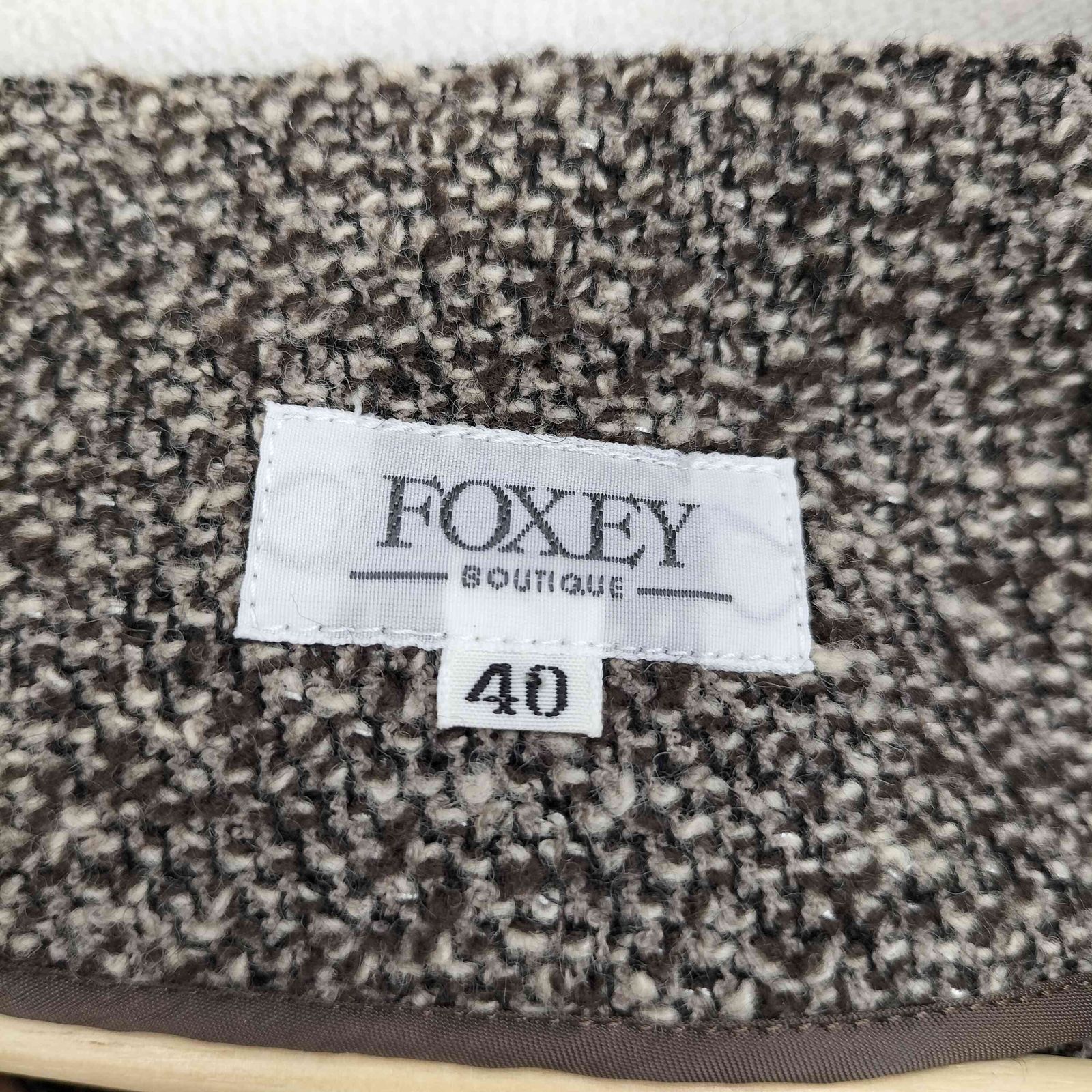 フォクシー FOXEY BOUTIQUE 1B ツイード ジャケット レディース JPN