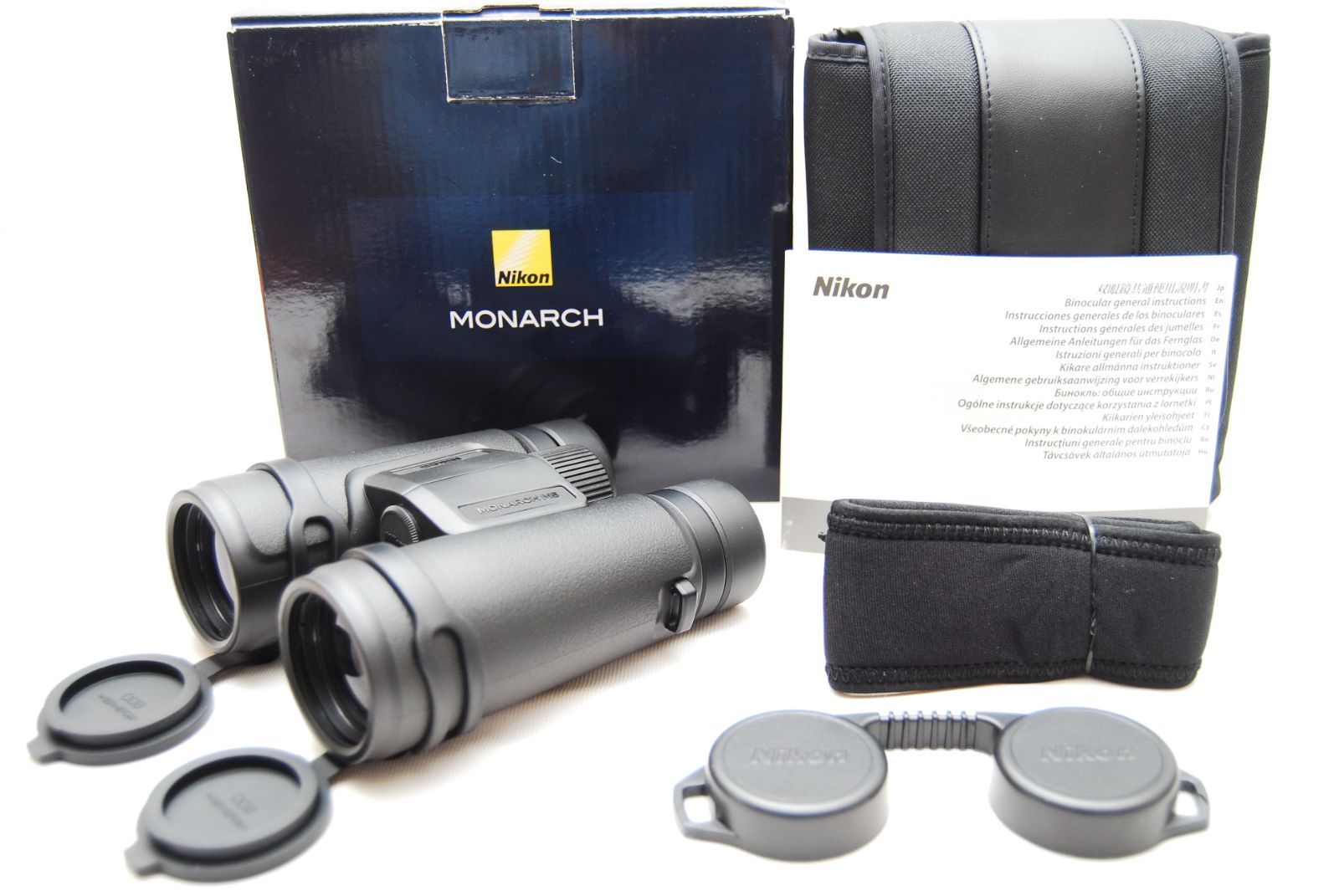 上 Nikon 双眼鏡 MONARCH M5 10x42 ダハプリズム式 10倍42口径 ニコン