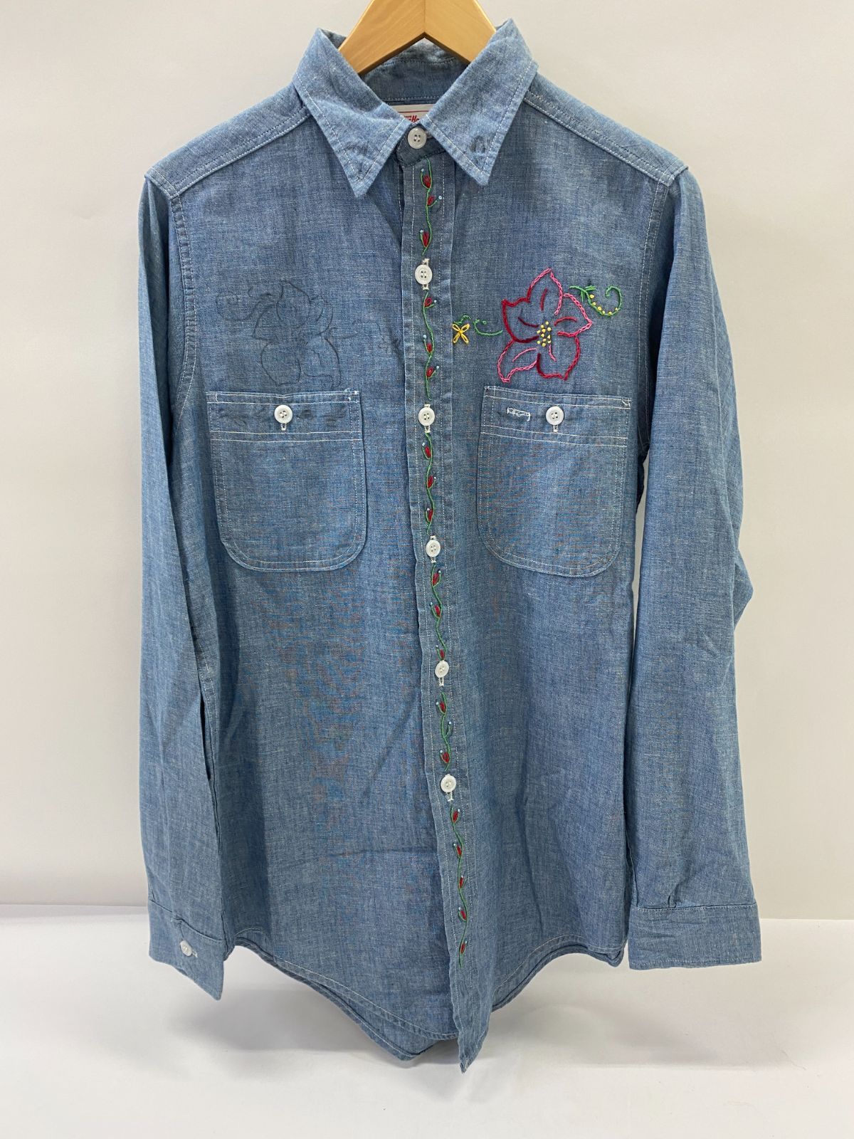 Powr house 60’s 刺繍 シャンブレーシャツ M128-20251110-02KS