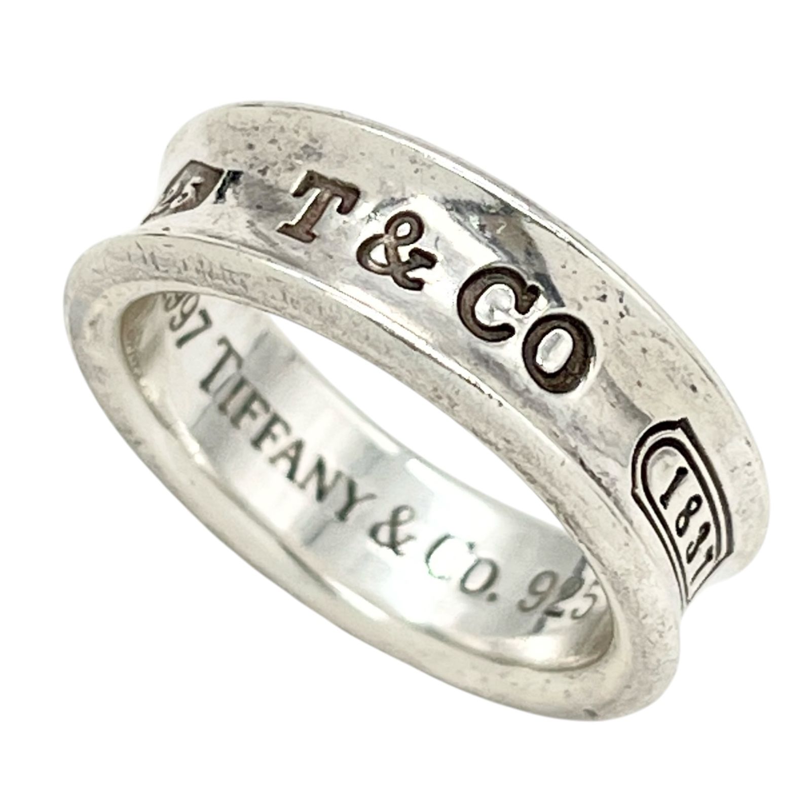 TIFFANY Co ティファニー リング 925 ナローリング 指輪 SV 16号 ユニセックス 1837