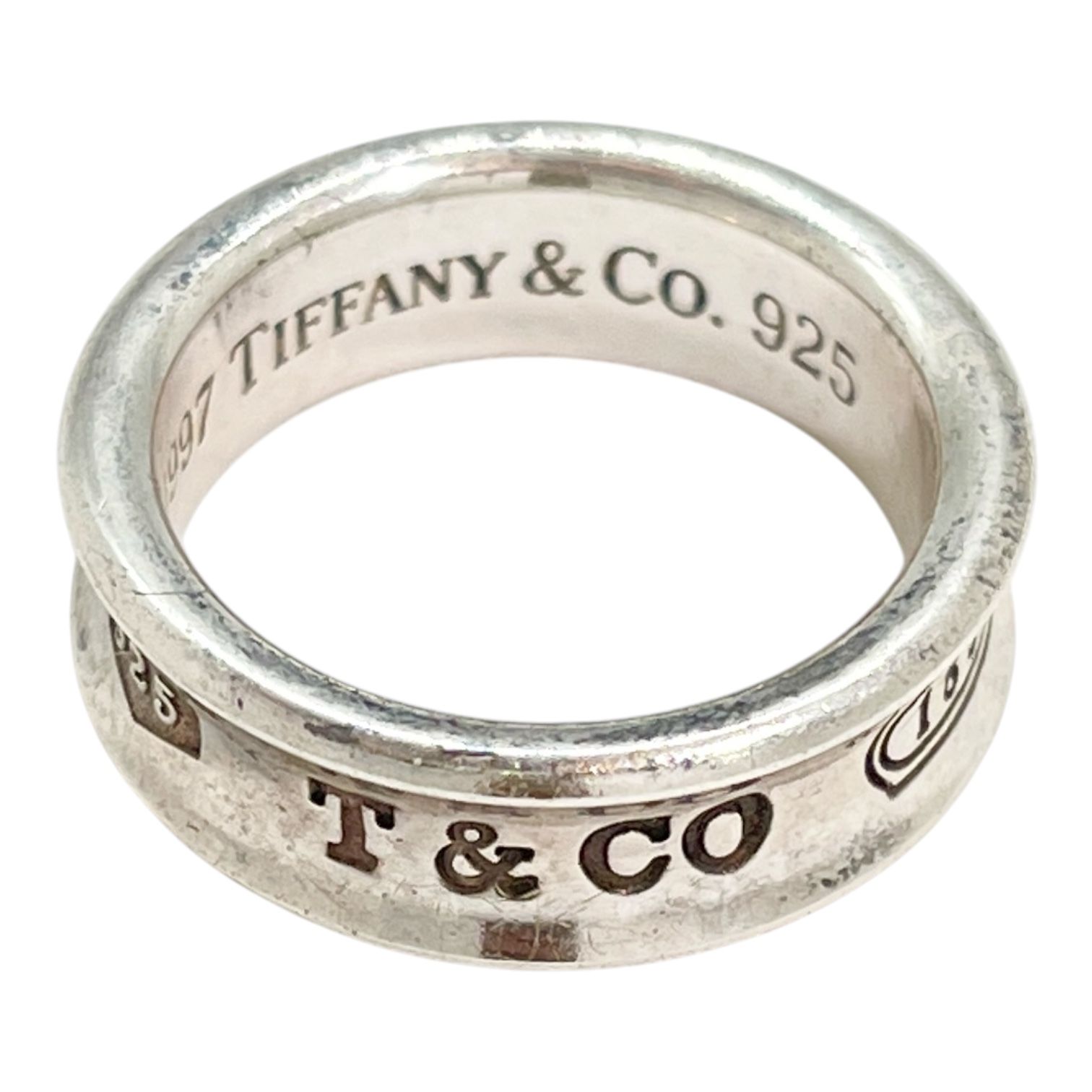 TIFFANY-Co. ティファニー リング 925 ナローリング 指輪 SV 16号 ユニセックス 1837