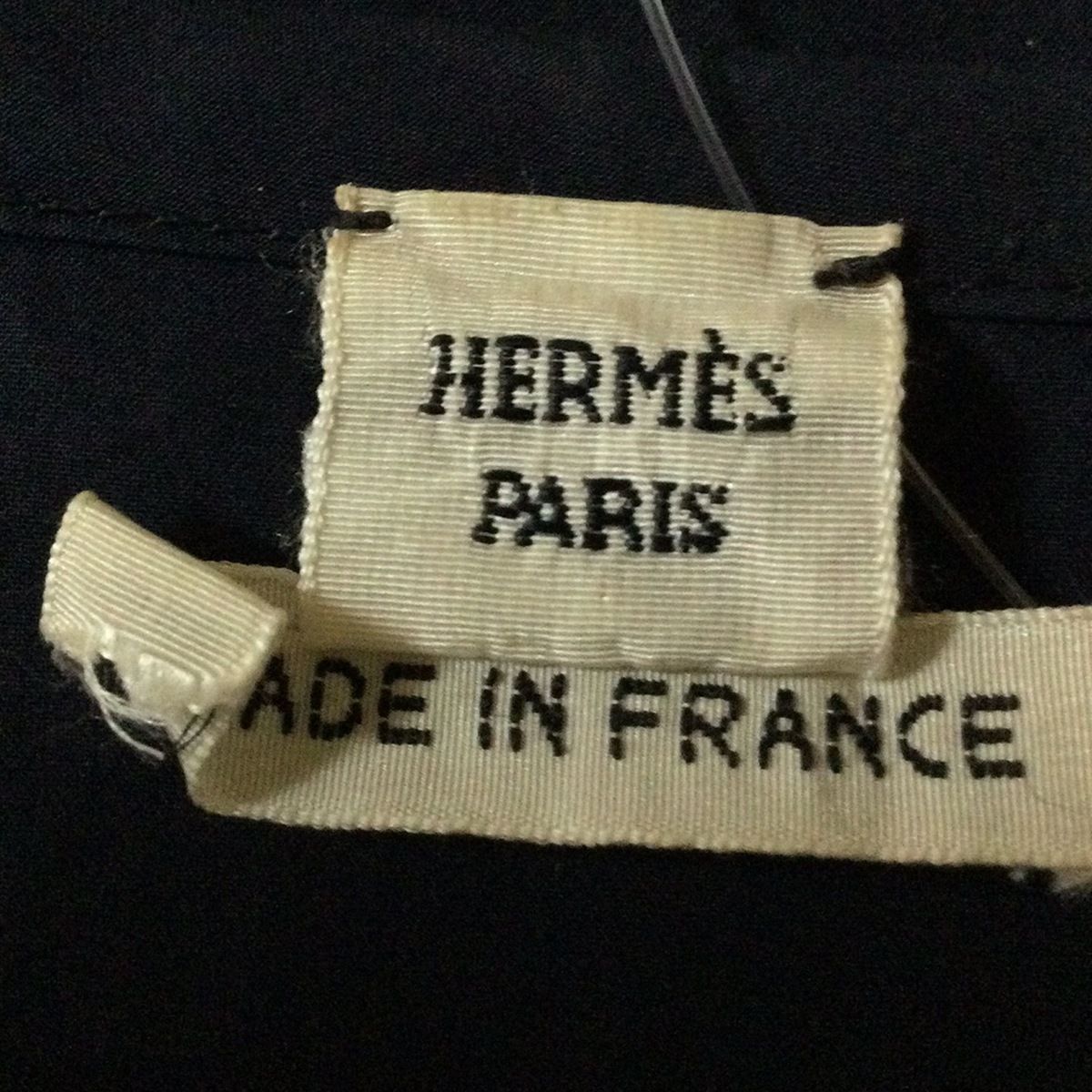  HERMES エルメス チュニック サイズ36 S レディース - 黒 半袖 半袖 チュニック