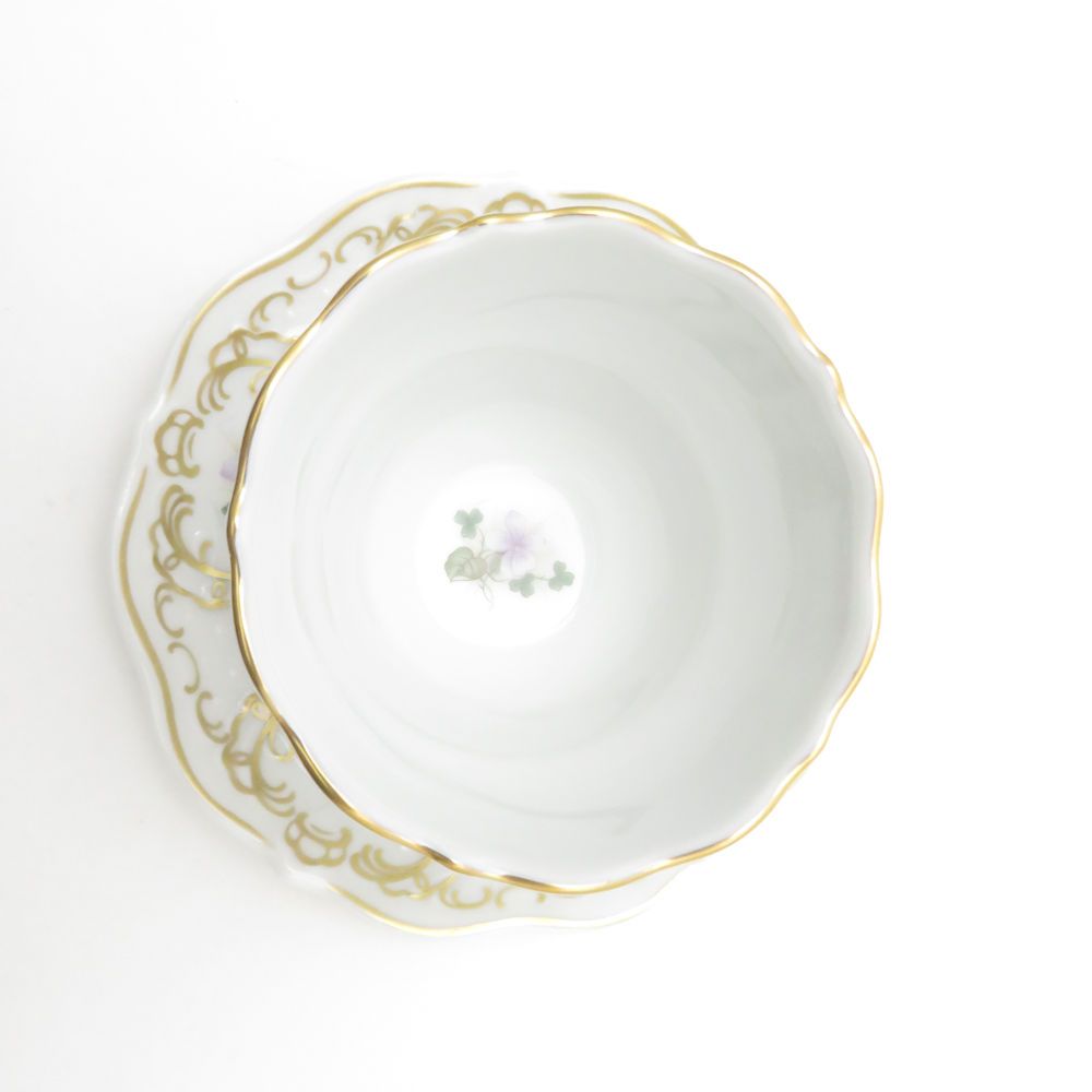 Lindner リンドナー バイオレット ミニカップ コースター 2客 ペア カップ＆ソーサー 花柄 SC9322P1 WWW_OPDRERGINERDOGAN_COM