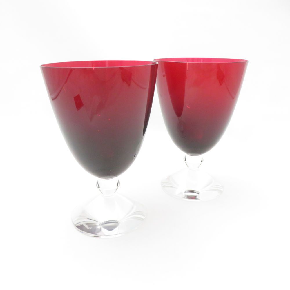 Baccarat バカラ ベガ ワイングラス 2客 クリスタル ペア スモール ゴブレット H14 赤 SU13306V1
