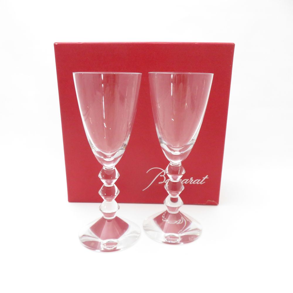 美品 Baccarat バカラ ベガ ワイングラス 2客 クリスタル ペア M