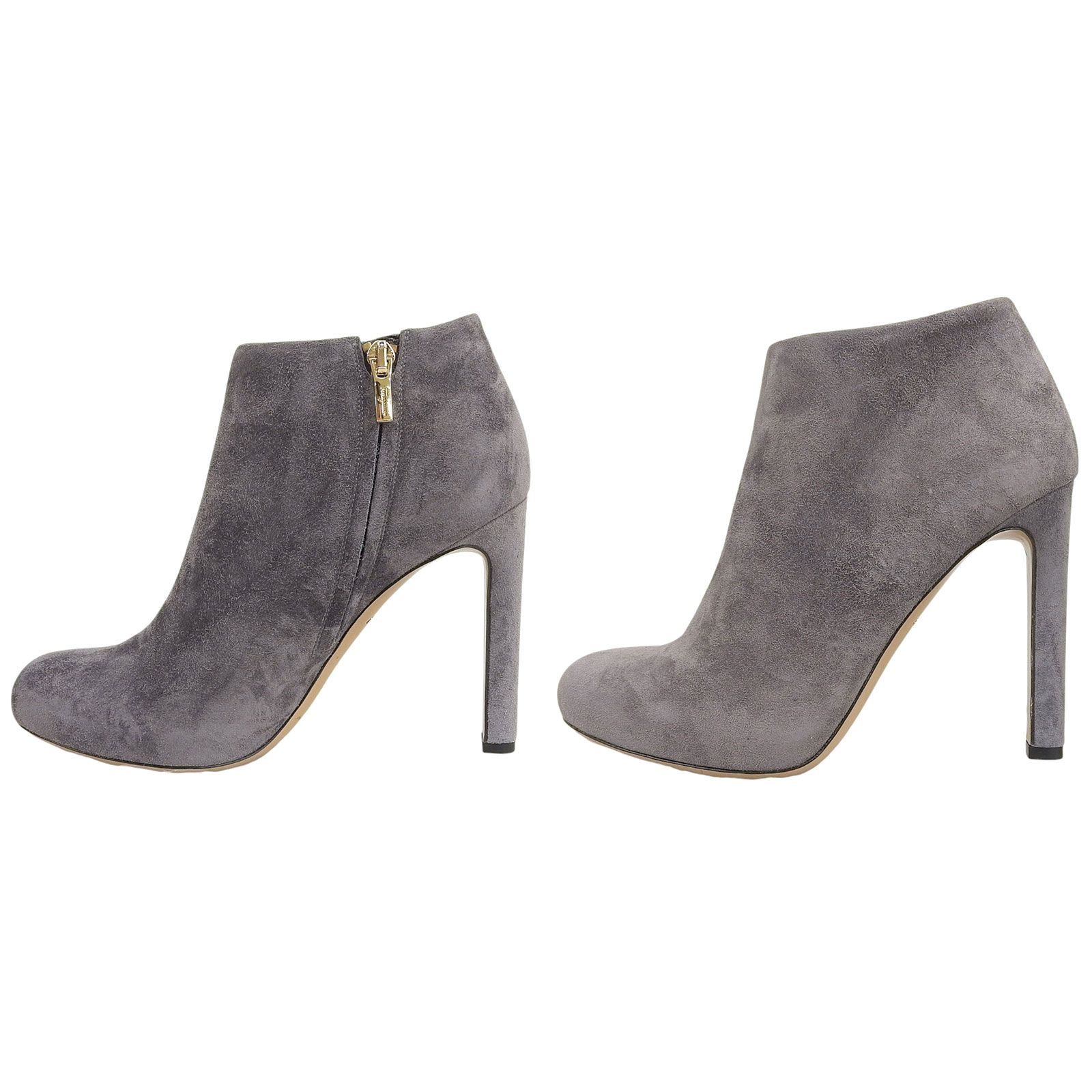  Salvatore Ferragamo サルヴァトーレフェラガモ DG 73882 GOLIA スウェードレザー アンクルブーツ グレー 6 箱 保存袋付き イタリア製 レディース その他 ブーツ