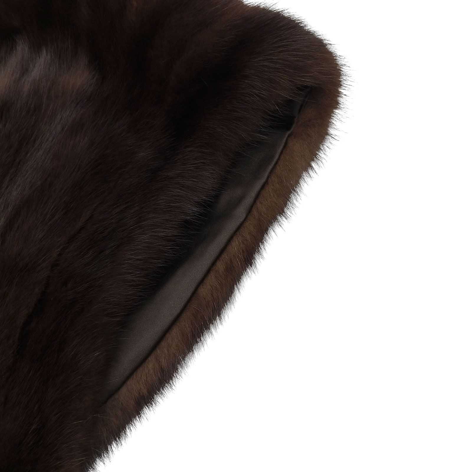 美品△Nakamura Fur ナカムラファー セーブル SABLE 本毛皮ショール  