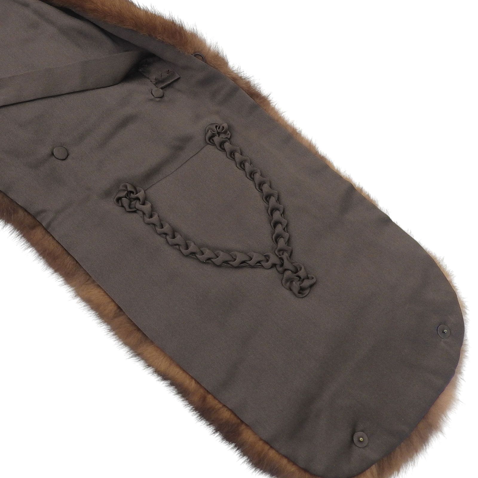 美品△Nakamura Fur ナカムラファー セーブル SABLE 本毛皮ショール  