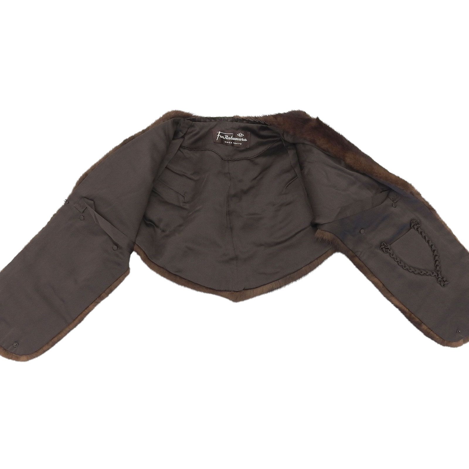 美品△Nakamura Fur ナカムラファー セーブル SABLE 本毛皮ショール  