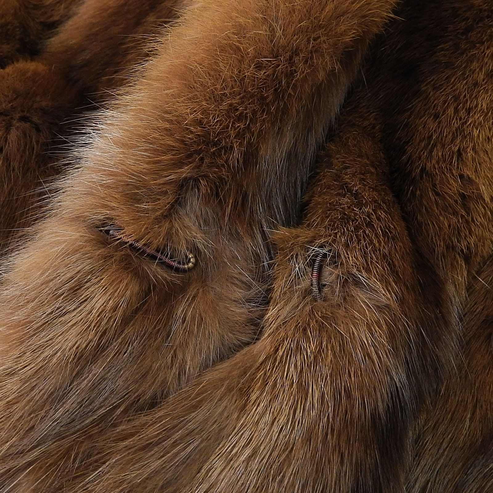 合馬 毛皮 SABLE セーブル ダークブラウン ハーフコート Fサイズ 毛皮 リアルファー SABLE セーブル ダークブラウン ハーフコート F