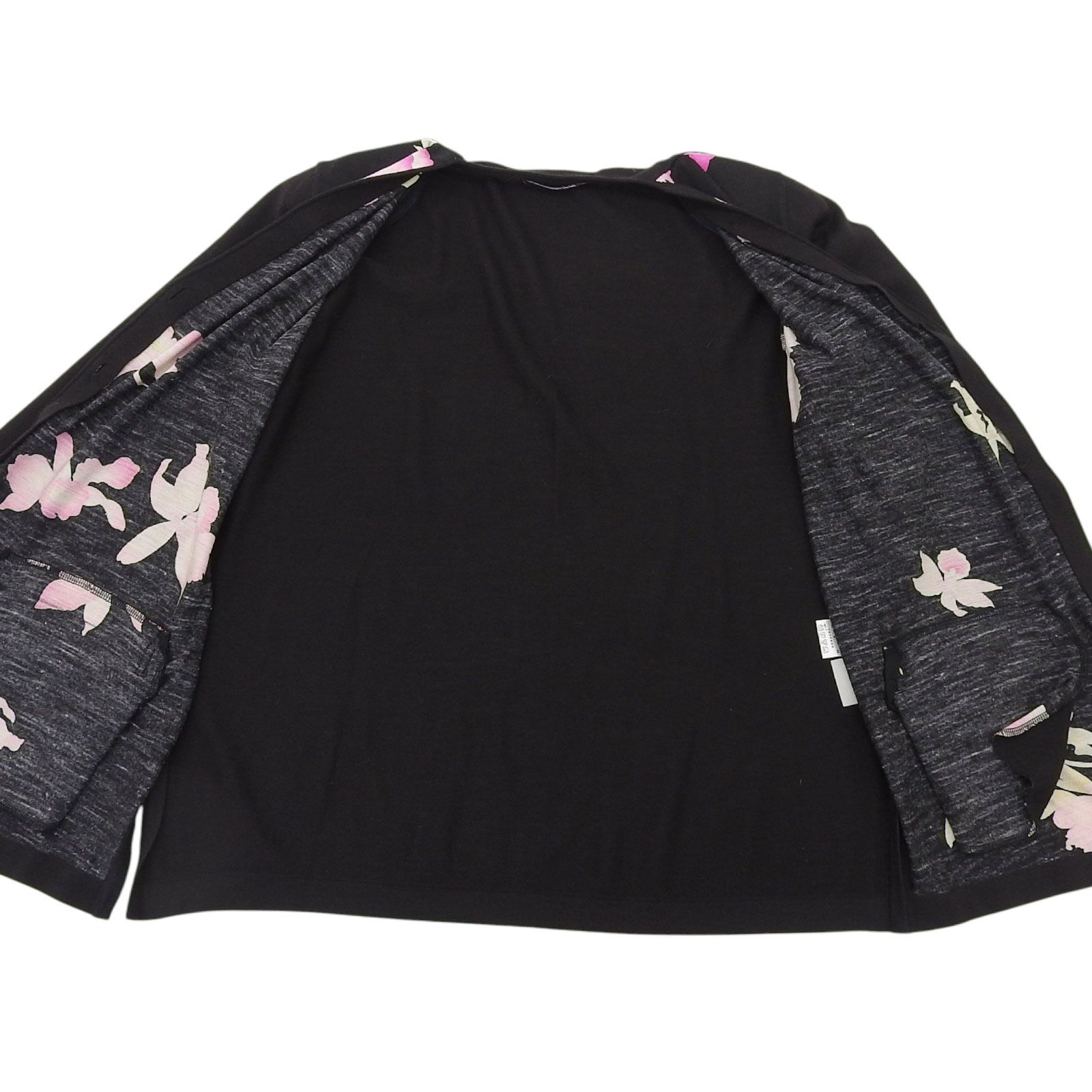 良品△LEONARD FASHION レオナール ファッション 花柄 Vネック シルク