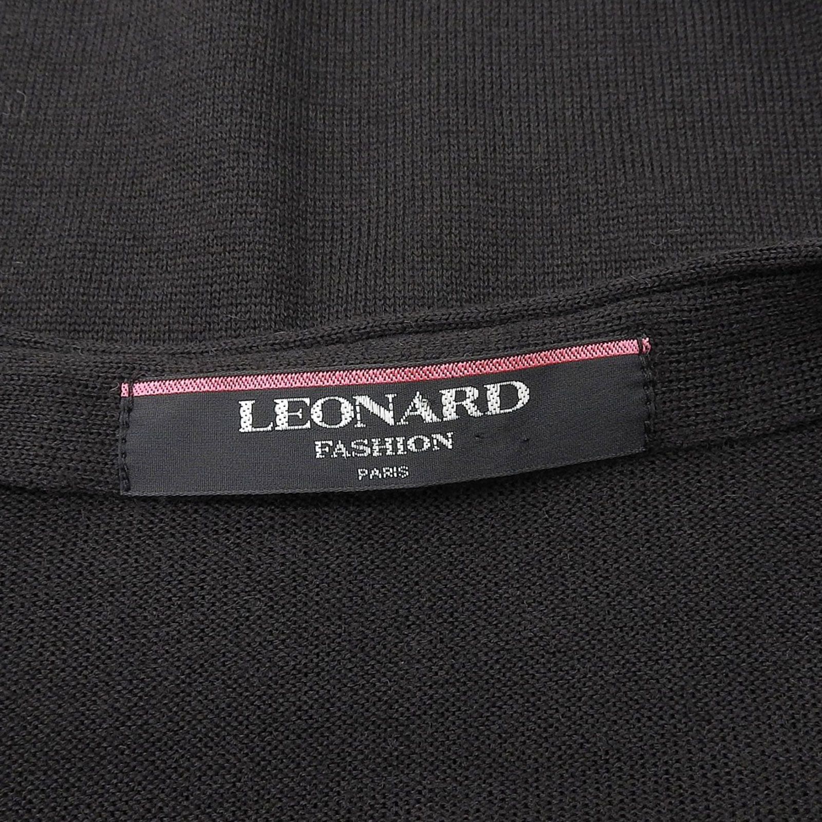 良品△LEONARD FASHION レオナール ファッション 花柄 Vネック シルク