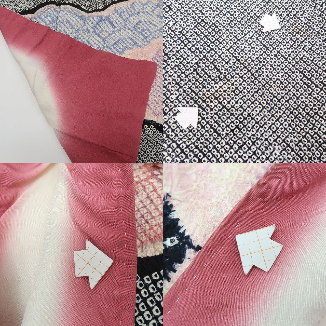  ✾まめ藤✾ｍ2358 正絹 総絞り 雲取り 手縫い仕立て 訪問着 訪問着 付け下げ 着物