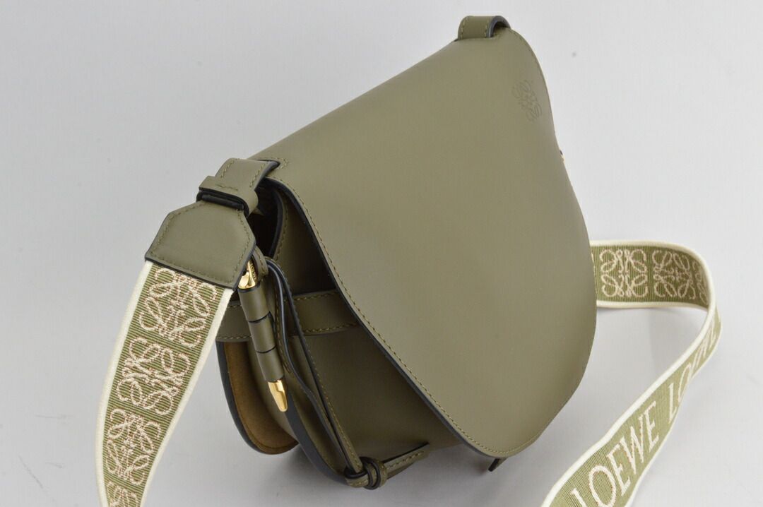 ロエベ LOEWE デュアル レザー ショルダーバッグ カーフ アナグラム