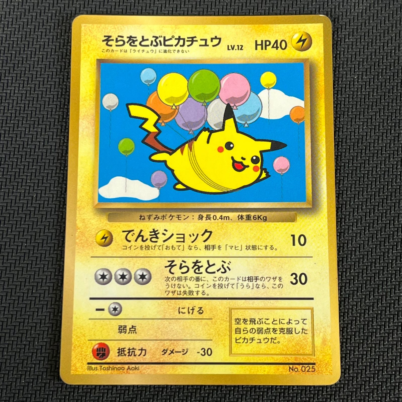 【PSA10】 そらをとぶピカチュウ 旧裏 プロモ ポケカ 旧裏 そらをとぶピカチュウ プロモ LV12 HP40 NO025-ORG/P