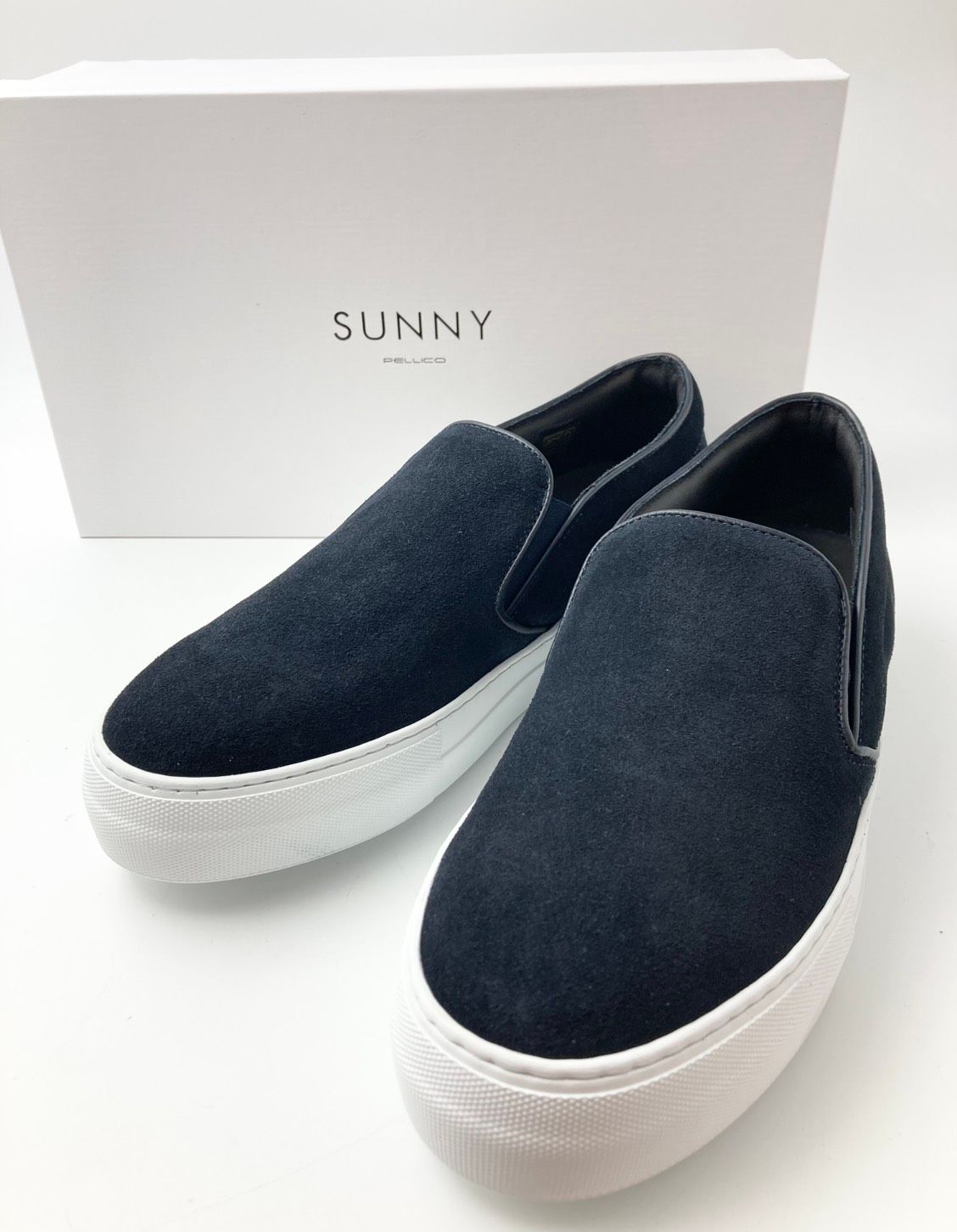 PELLICO SUNNY ペリーコサニー GIOIA M001 スエード スリッポン 41 DEEPBLUE