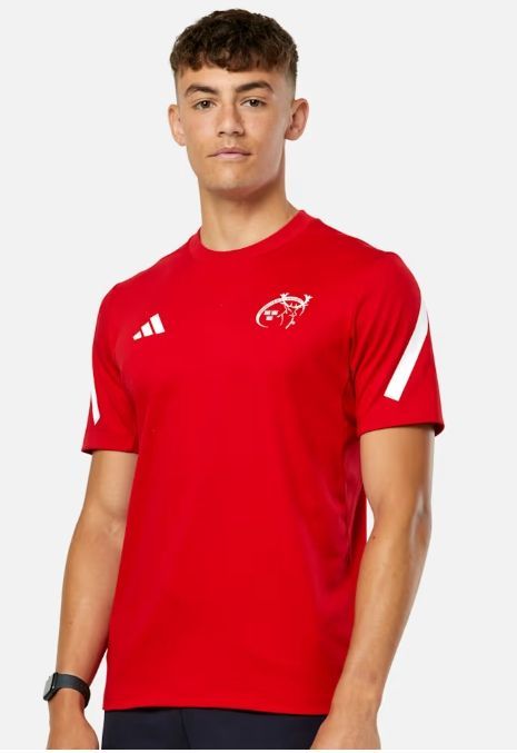 アディダス ラグビー マンスター トラベル Tシャツ 赤 レッド 公式モデル 日本未発売