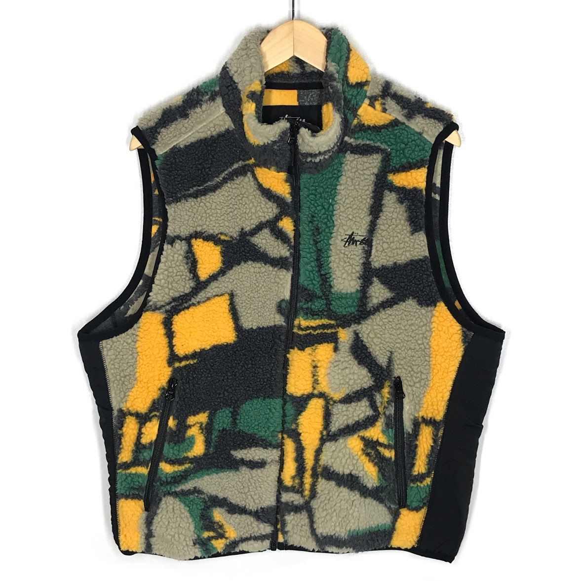 倉吉店 STUSSY ステューシー ベスト Block Sherpa Vest ボアベスト 118390 マルチ サイズ S 95