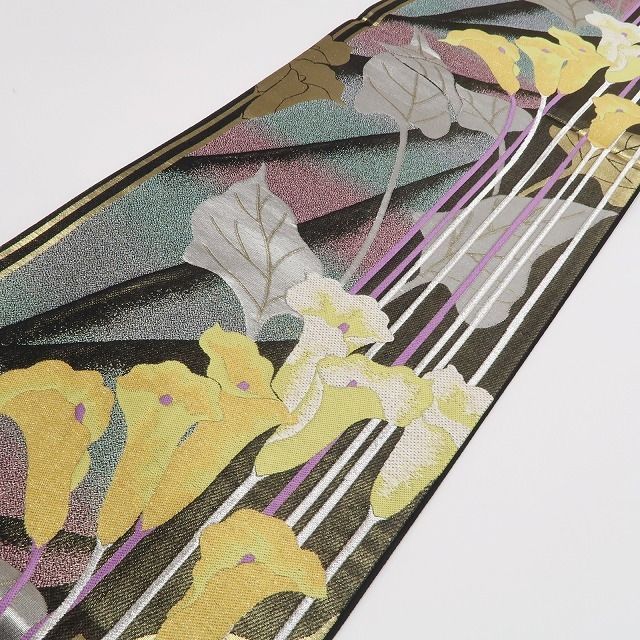  ❁tomihisa❁ 着物 正絹 振袖用 凛とした の花で内なる強さを引き立てて 袋帯 7112 袋帯 帯