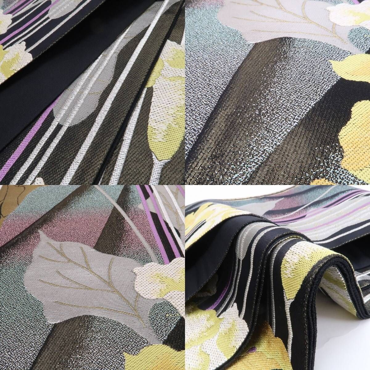 の花で内なる強さを引き立てて 袋帯