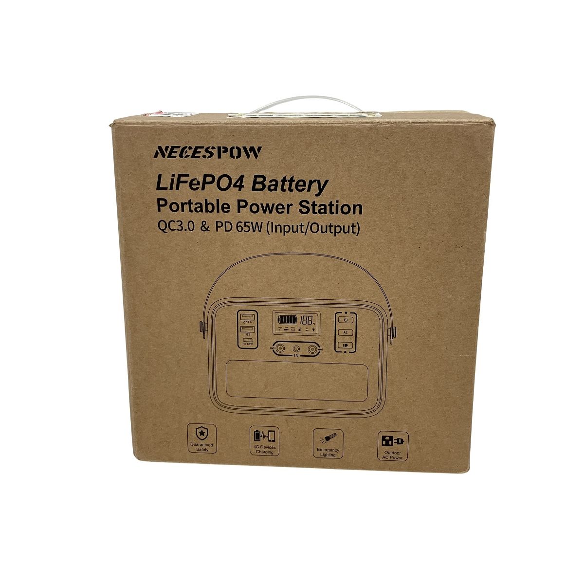 NECESPOW N150 S2401 ポータブル電源 ポータブルバッテリー 150Wh 蓄電池 アウトドア キャンプ 車中泊 防災 O10577195