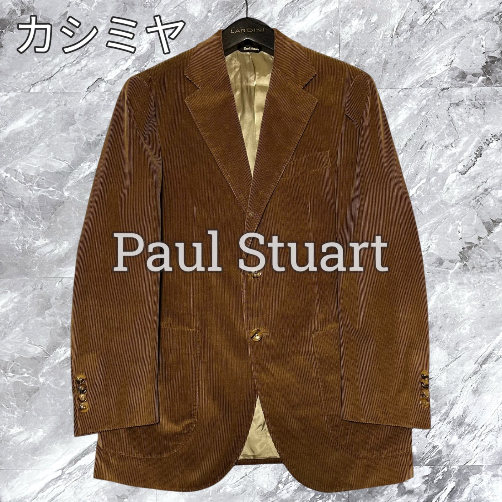 PaulStuart L カシミヤ混ウールテーラードジャケット 千鳥格子 三者混