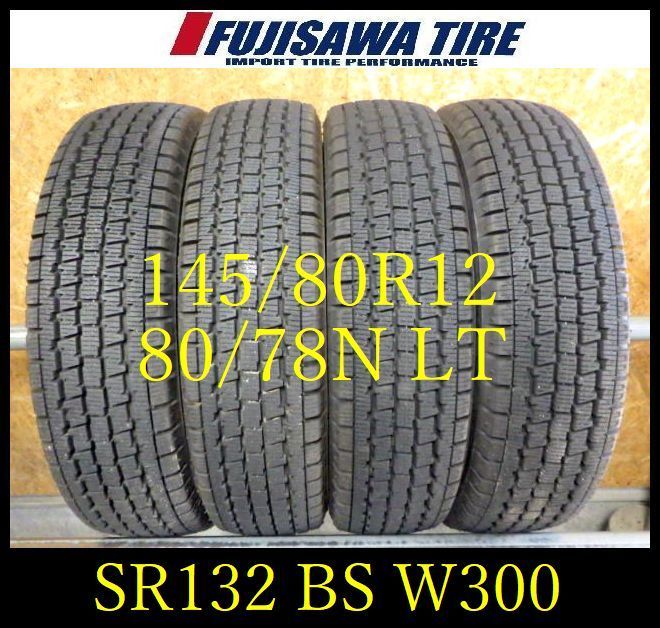 SR 132 製 約8 5部山 BS W 300 145 80 R 12 78 NLT 4本