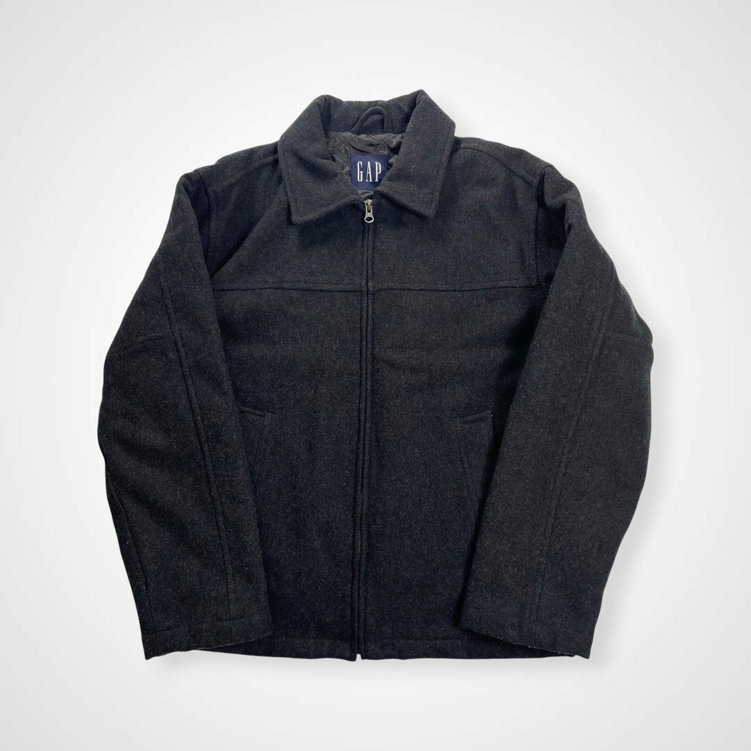 GAP 00s メルトン スポーツジャケット ブラック SIZE XS M程度